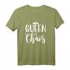 Queen of Chaos – Humorvolles Muttertag Mom Geschenk T-Shirt für Mütter, Oma & Stiefmütter | Lustiges Familien-Mutter Design