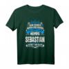 Sebastian Namensshirt mit lustigem König Spruch - Personalisiertes Männer T-Shirt als Geschenk für Vater, Sohn, Onkel & Großeltern