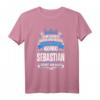 Sebastian Namensshirt mit lustigem König Spruch - Personalisiertes Männer T-Shirt als Geschenk für Vater, Sohn, Onkel & Großeltern