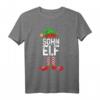 Sohn Elf Weihnachten Weihnachtsmann T-Shirt – Lustiges Partnerlook für die Weihnachtszeit & Geschenkidee für Söhne