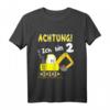 Kinder Bagger Baustelle Fahrzeuge T-Shirt zum 2. Geburtstag – Lustiges Geschenk für Jungen und Mädchen ab 2 Jahren
