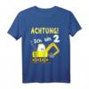 Kinder Bagger Baustelle Fahrzeuge T-Shirt zum 2. Geburtstag – Lustiges Geschenk für Jungen und Mädchen ab 2 Jahren