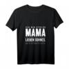 Damen Mama Sohn Geburtstag Geschenk - Stolze Mutter Spruch Lustiges T-Shirt mit V-Ausschnitt für Mutter und Sohn
