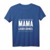 Damen Mama Sohn Geburtstag Geschenk - Stolze Mutter Spruch Lustiges T-Shirt mit V-Ausschnitt für Mutter und Sohn