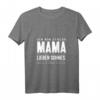 Damen Mama Sohn Geburtstag Geschenk - Stolze Mutter Spruch Lustiges T-Shirt mit V-Ausschnitt für Mutter und Sohn
