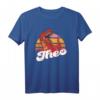 THEO - Cooler Jungsname mit TREX Dino T-Shirt, tolles Geschenk für Dino- und Dinosaurierfans zum Geburtstag, Weihnachten & Namenstag