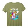 Kinder Geburtstagsshirt 7 Jahre Mädchen & Jungen - Einhorn Geschenk T-Shirt für den Geburtstagsfeier
