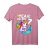 Kinder Geburtstagsshirt 7 Jahre Mädchen & Jungen - Einhorn Geschenk T-Shirt für den Geburtstagsfeier