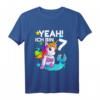Kinder Geburtstagsshirt 7 Jahre Mädchen & Jungen - Einhorn Geschenk T-Shirt für den Geburtstagsfeier