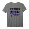 Herren Vater Sohn T-Shirt Partnerlook – Father Of A Prince Shirt für Familienfeiern, Vatertag & besondere Anlässe