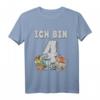 Kinder Dinosaurier Shirt zum 4. Geburtstag - Lustiges Dino T-Shirt für Jungen und Mädchen, tolles Geschenk für Geburtstagskinder