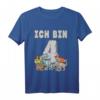 Kinder Dinosaurier Shirt zum 4. Geburtstag - Lustiges Dino T-Shirt für Jungen und Mädchen, tolles Geschenk für Geburtstagskinder