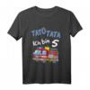 Kinder T-Shirt zum 5. Geburtstag mit Feuerwehrauto - Lustiges Geburtstagsoutfit für Jungen und Mädchen, ideales Geschenk für kleine Feuerwehrfans