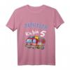Kinder T-Shirt zum 5. Geburtstag mit Feuerwehrauto - Lustiges Geburtstagsoutfit für Jungen und Mädchen, ideales Geschenk für kleine Feuerwehrfans