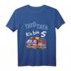 Kinder T-Shirt zum 5. Geburtstag mit Feuerwehrauto - Lustiges Geburtstagsoutfit für Jungen und Mädchen, ideales Geschenk für kleine Feuerwehrfans