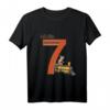 Kinder Geburtstagsshirt 7 Jahre Junge mit Lokomotive - Eisenbahn Motiv für den besonderen Tag & Geburtstag Geschenk