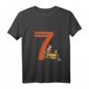 Kinder Geburtstagsshirt 7 Jahre Junge mit Lokomotive - Eisenbahn Motiv für den besonderen Tag & Geburtstag Geschenk