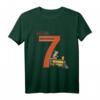 Kinder Geburtstagsshirt 7 Jahre Junge mit Lokomotive - Eisenbahn Motiv für den besonderen Tag & Geburtstag Geschenk
