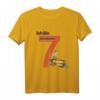 Kinder Geburtstagsshirt 7 Jahre Junge mit Lokomotive - Eisenbahn Motiv für den besonderen Tag & Geburtstag Geschenk