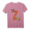 Kinder Geburtstagsshirt 7 Jahre Junge mit Lokomotive - Eisenbahn Motiv für den besonderen Tag & Geburtstag Geschenk