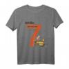 Kinder Geburtstagsshirt 7 Jahre Junge mit Lokomotive - Eisenbahn Motiv für den besonderen Tag & Geburtstag Geschenk
