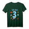 Kinder 3. Geburtstag Shirt mit Rakete - Lustiges Weltraum T-Shirt für Jungen, ideales Geschenk für den Geburtstag und Kinderfeiern
