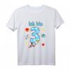 Kinder 3. Geburtstag Shirt mit Rakete - Lustiges Weltraum T-Shirt für Jungen, ideales Geschenk für den Geburtstag und Kinderfeiern