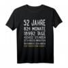 52 Jahre Junge Mann Frau Geburtstag T-Shirt - Lustiges Geschenk für den 52. Geburtstag, perfekt für Feier und Party