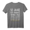 52 Jahre Junge Mann Frau Geburtstag T-Shirt - Lustiges Geschenk für den 52. Geburtstag, perfekt für Feier und Party