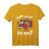 Kinder Feuerwehrmann T-Shirt zum 5. Geburtstag mit Feuerwehrauto - Lustiges Geschenk für kleine Feuerwehr-Fans