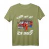 Kinder Feuerwehrmann T-Shirt zum 5. Geburtstag mit Feuerwehrauto - Lustiges Geschenk für kleine Feuerwehr-Fans
