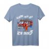 Kinder Feuerwehrmann T-Shirt zum 5. Geburtstag mit Feuerwehrauto - Lustiges Geschenk für kleine Feuerwehr-Fans