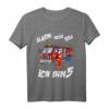 Kinder Feuerwehrmann T-Shirt zum 5. Geburtstag mit Feuerwehrauto - Lustiges Geschenk für kleine Feuerwehr-Fans