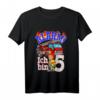 Kinder Geburtstagsshirt 5 Jahre Feuerwehrauto - Lustiges Geschenk zum Geburtstag für Jungen und Mädchen, perfekt für die Party oder den Kindergarten