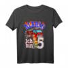 Kinder Geburtstagsshirt 5 Jahre Feuerwehrauto - Lustiges Geschenk zum Geburtstag für Jungen und Mädchen, perfekt für die Party oder den Kindergarten