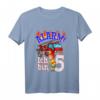 Kinder Geburtstagsshirt 5 Jahre Feuerwehrauto - Lustiges Geschenk zum Geburtstag für Jungen und Mädchen, perfekt für die Party oder den Kindergarten