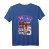 Kinder Geburtstagsshirt 5 Jahre Feuerwehrauto - Lustiges Geschenk zum Geburtstag für Jungen und Mädchen, perfekt für die Party oder den Kindergarten