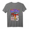 Kinder Geburtstagsshirt 5 Jahre Feuerwehrauto - Lustiges Geschenk zum Geburtstag für Jungen und Mädchen, perfekt für die Party oder den Kindergarten