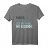 Lustiges personalisiertes Geburtstag T-Shirt für Männer mit Vorname & Spruch – Perfektes Geschenk für Freunde, Papa, Opa & Bekannte