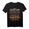 Ich bin ein glücklicher Sohn T-Shirt – Humorvolles Geschenk für den Sohn von großartiger Mutter, perfekt für Geburtstag oder Muttertag