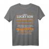 Ich bin ein glücklicher Sohn T-Shirt – Humorvolles Geschenk für den Sohn von großartiger Mutter, perfekt für Geburtstag oder Muttertag