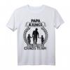Papa von 2 Söhnen Vatertag Partnerlook T-Shirt - Klassischer Vater und Zwei Jungs Familienlook