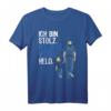 Herren Vatertag T-Shirt für Polizisten und Helden - Stolzer Spruch, Vorbild & Geschenk für Väter, Opas, Schwager & Onkel
