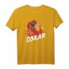 OSKAR - Personalisierter Jungenname mit coolem TREX Dino T-Shirt, Geschenkidee für Geburtstag, Namenstag & Weihnachten für Dino-Fans
