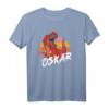 OSKAR - Personalisierter Jungenname mit coolem TREX Dino T-Shirt, Geschenkidee für Geburtstag, Namenstag & Weihnachten für Dino-Fans