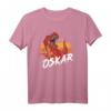 OSKAR - Personalisierter Jungenname mit coolem TREX Dino T-Shirt, Geschenkidee für Geburtstag, Namenstag & Weihnachten für Dino-Fans