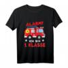 Kinder Feuerwehr T-Shirt für den Schulanfang - Einschulungsgeschenk mit Alarm Ich bin 1. Klasse Motiv für Jungen und Mädchen
