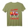 Kinder Feuerwehr T-Shirt für den Schulanfang - Einschulungsgeschenk mit Alarm Ich bin 1. Klasse Motiv für Jungen und Mädchen