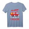 Kinder Feuerwehr T-Shirt für den Schulanfang - Einschulungsgeschenk mit Alarm Ich bin 1. Klasse Motiv für Jungen und Mädchen