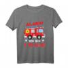 Kinder Feuerwehr T-Shirt für den Schulanfang - Einschulungsgeschenk mit Alarm Ich bin 1. Klasse Motiv für Jungen und Mädchen